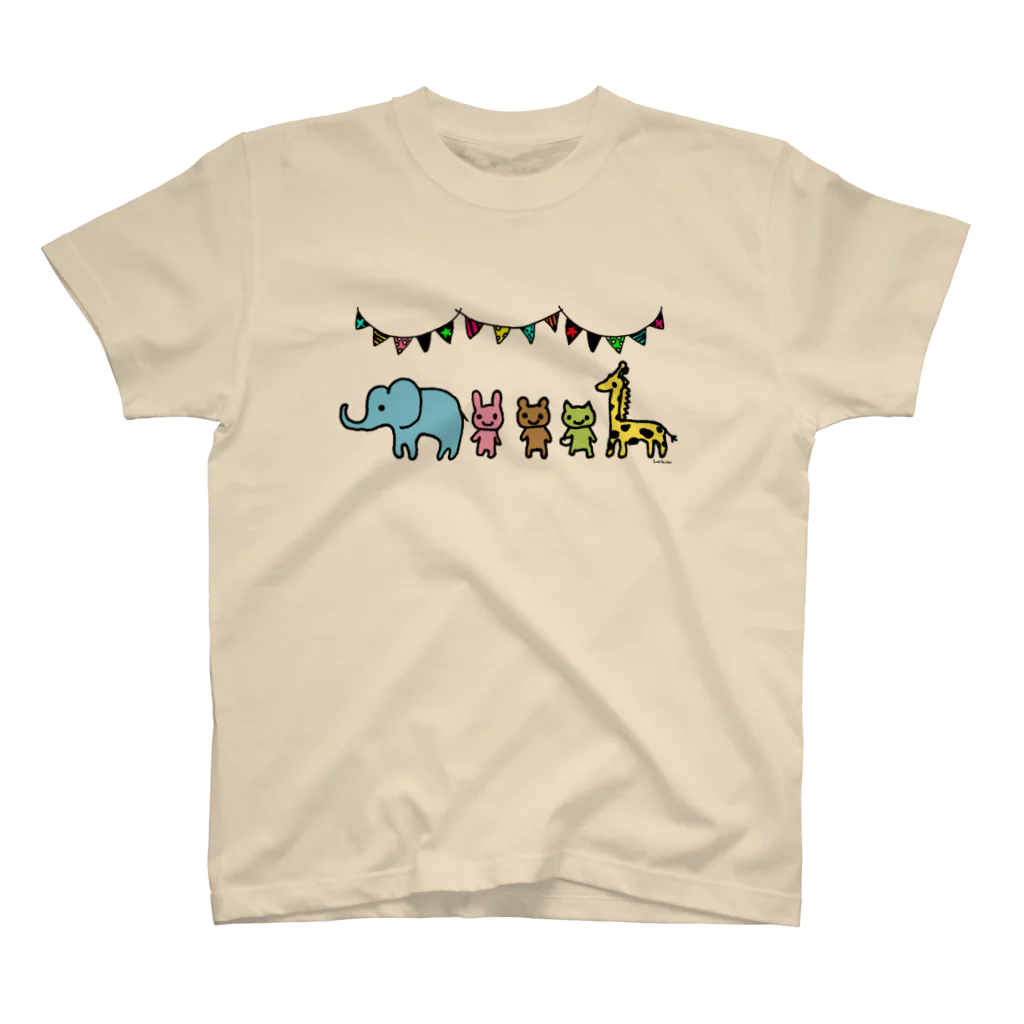 Cɐkeccooのらくがきシリーズ『らくがきサーカス』カラー スタンダードTシャツ