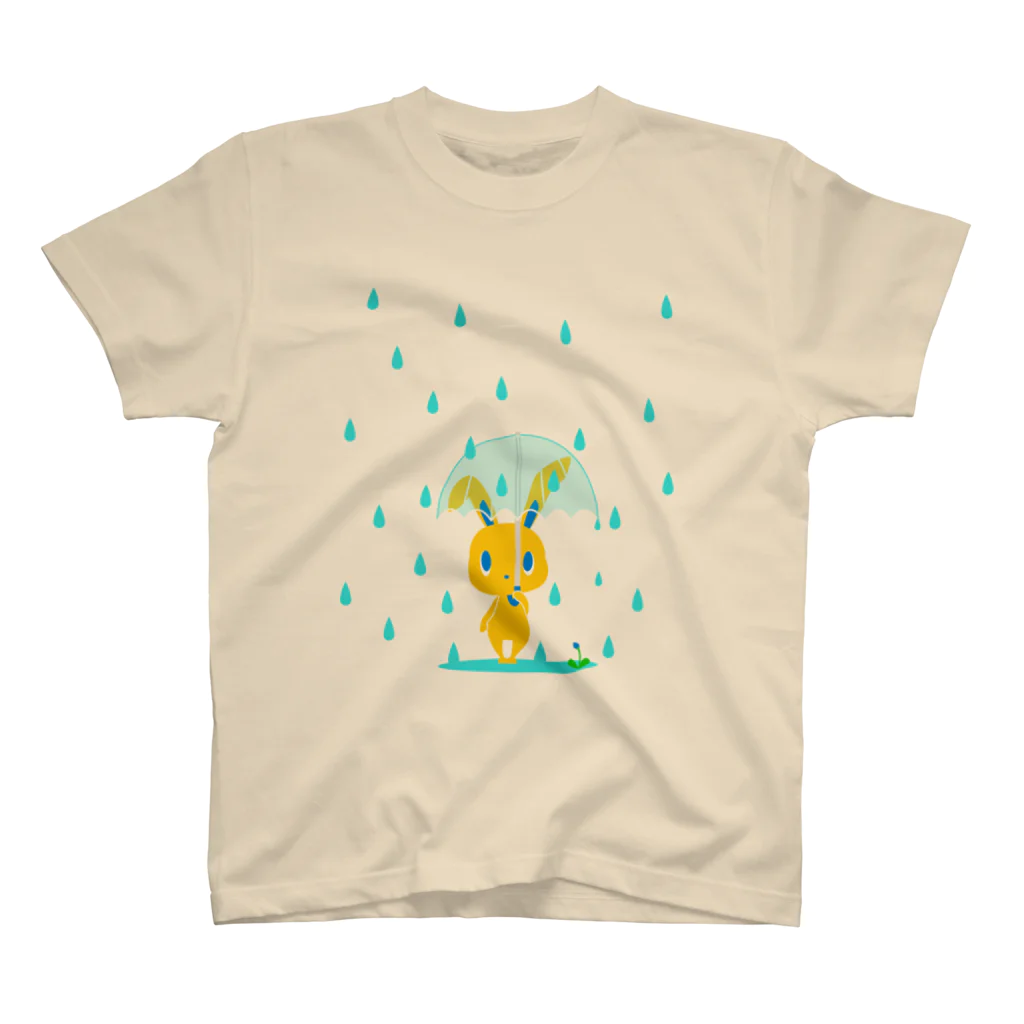 manaの雨の日うさぎ スタンダードTシャツ