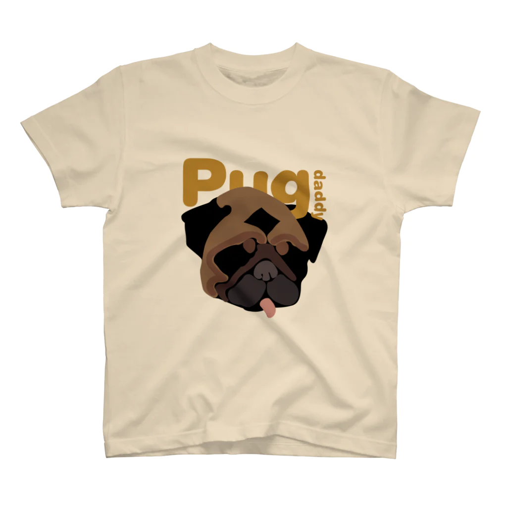 pugのパグダディ― スタンダードTシャツ