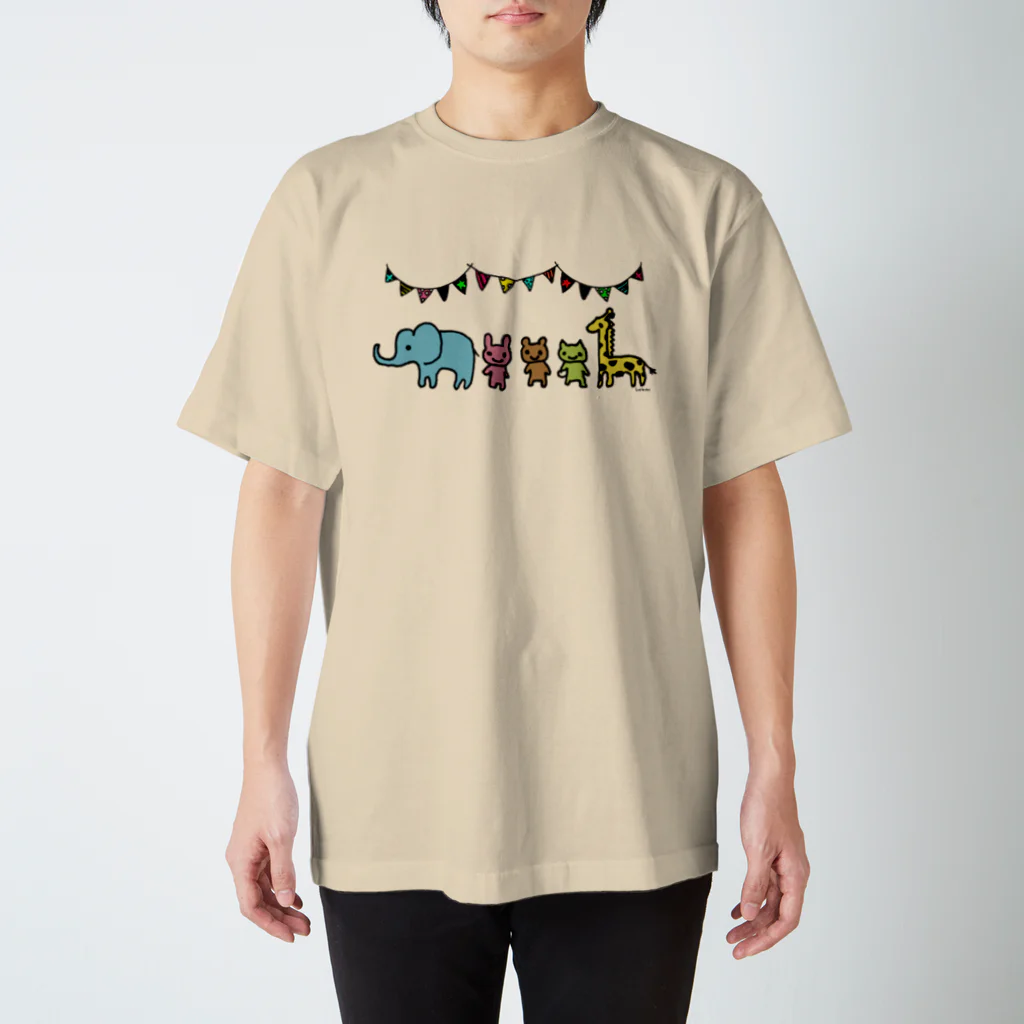 Cɐkeccooのらくがきシリーズ『らくがきサーカス』カラー スタンダードTシャツ