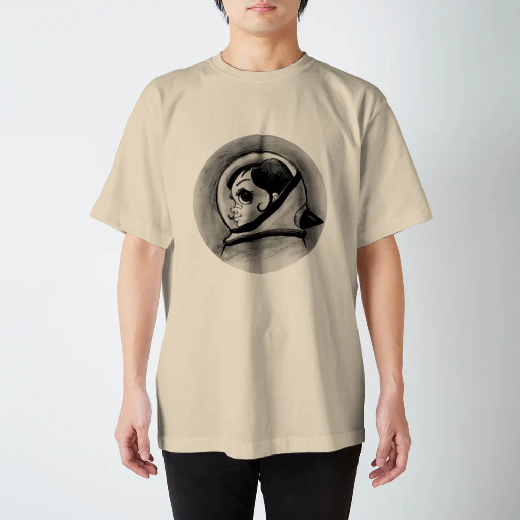 ヤノベケンジアーカイブ&コミュニティのヤノベケンジ《サン・チャイルド》（横顔） Regular Fit T-Shirt
