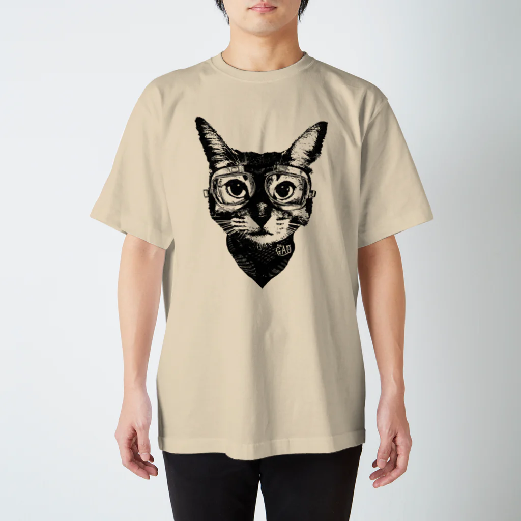 NobigaoのNobigao ゴーグルキャット スタンダードTシャツ