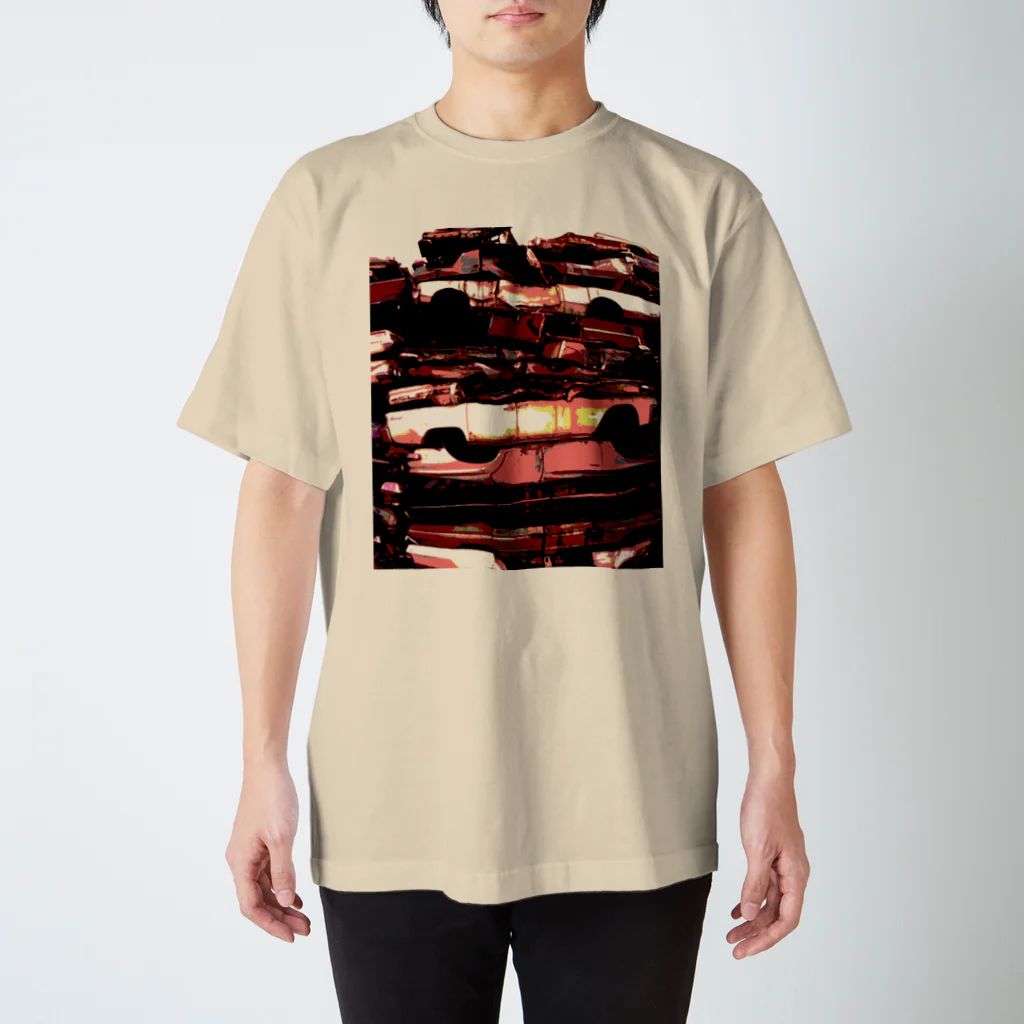 その物語を忘れない。のSTACKED CARS > STACKED PAPER Regular Fit T-Shirt