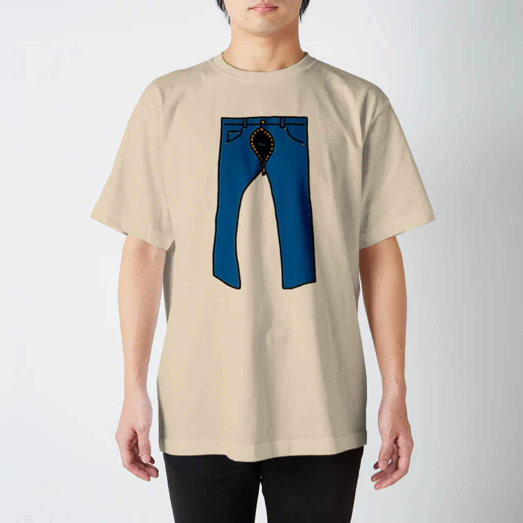 べれ {suzuri} ふぁなのそこには何かいるモン！？ in ジーンズ Regular Fit T-Shirt