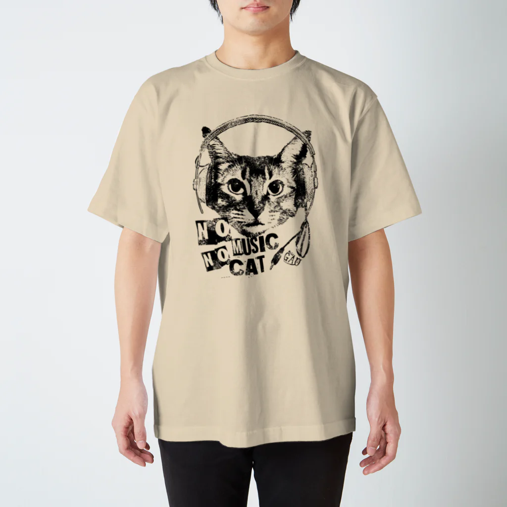 NobigaoのNobigao Music Cat スタンダードTシャツ