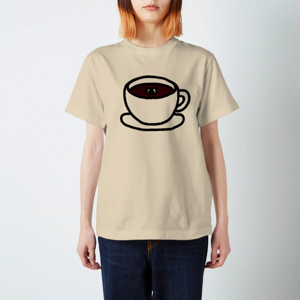 べれ {suzuri} ふぁなのそこには何かいるモン！？ in コーヒー Regular Fit T-Shirt