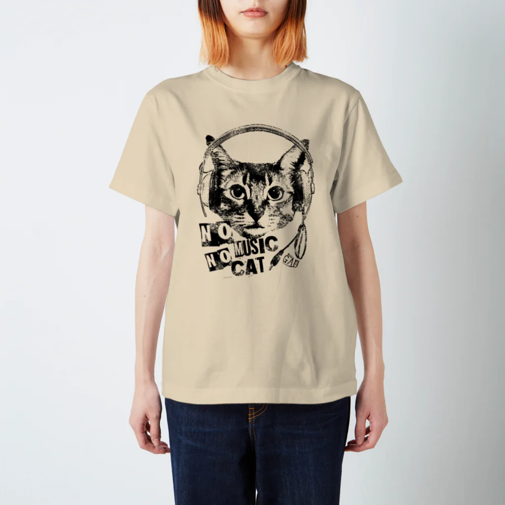 NobigaoのNobigao Music Cat スタンダードTシャツ