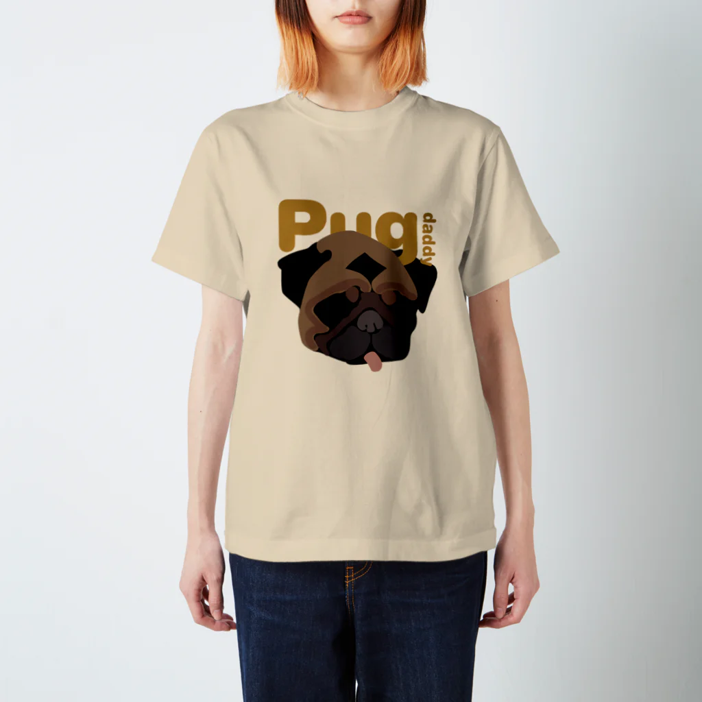 pugのパグダディ― スタンダードTシャツ