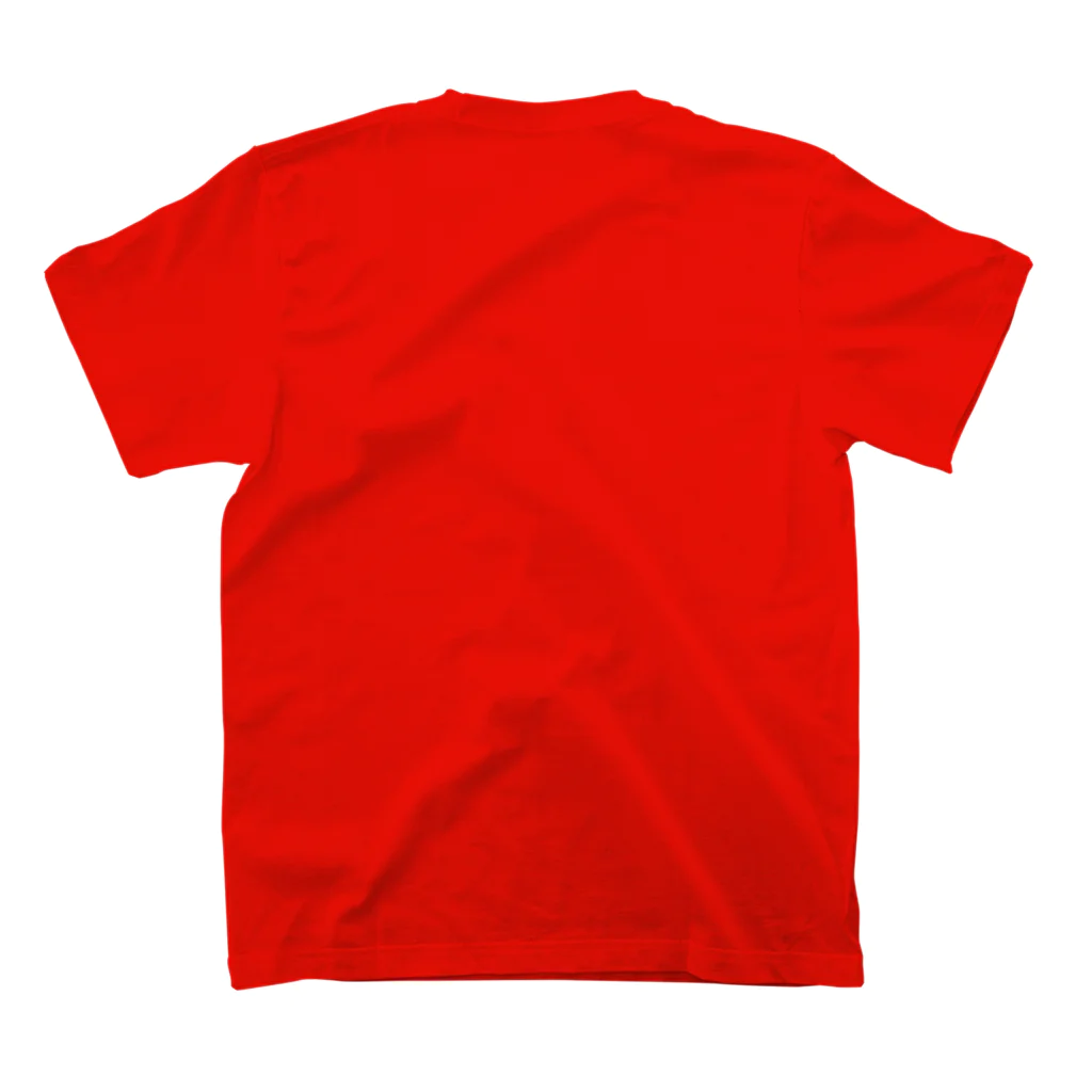 Kissy SmileyのKissy@Smiley/Kukkasuunnittelijat Red Regular Fit T-Shirtの裏面