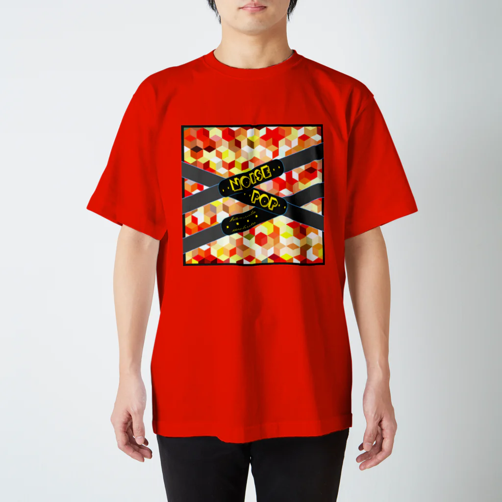 hansoloのwebsitemodel（red） スタンダードTシャツ