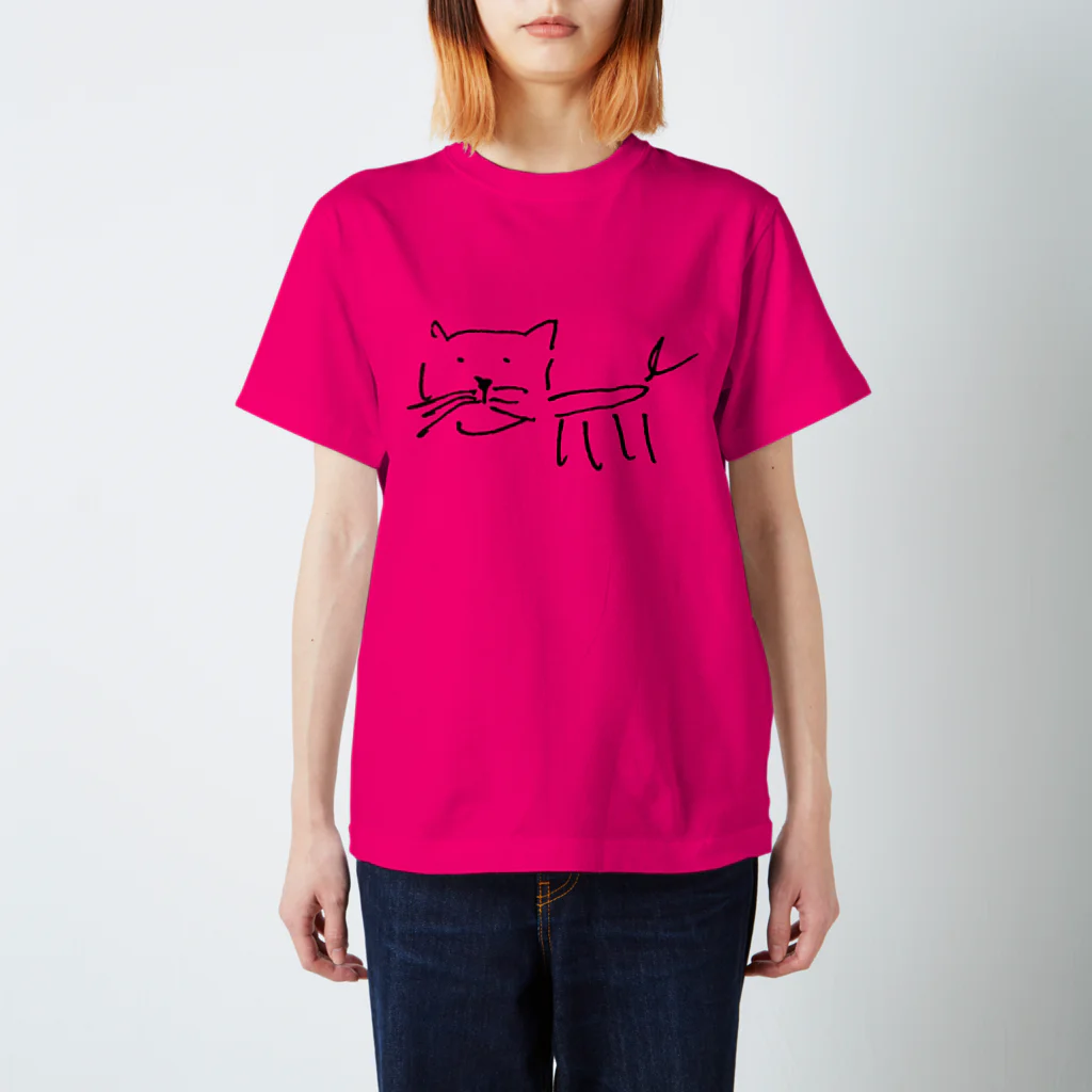 tokisatomitsuruのneko_しっぽしろぬき Regular Fit T-Shirt