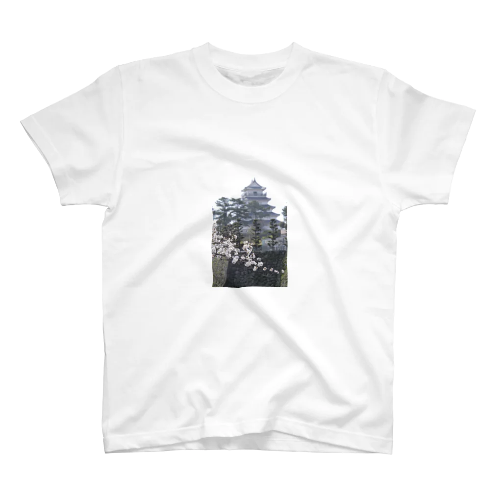 kitaharadesignの島原城と桜 スタンダードTシャツ