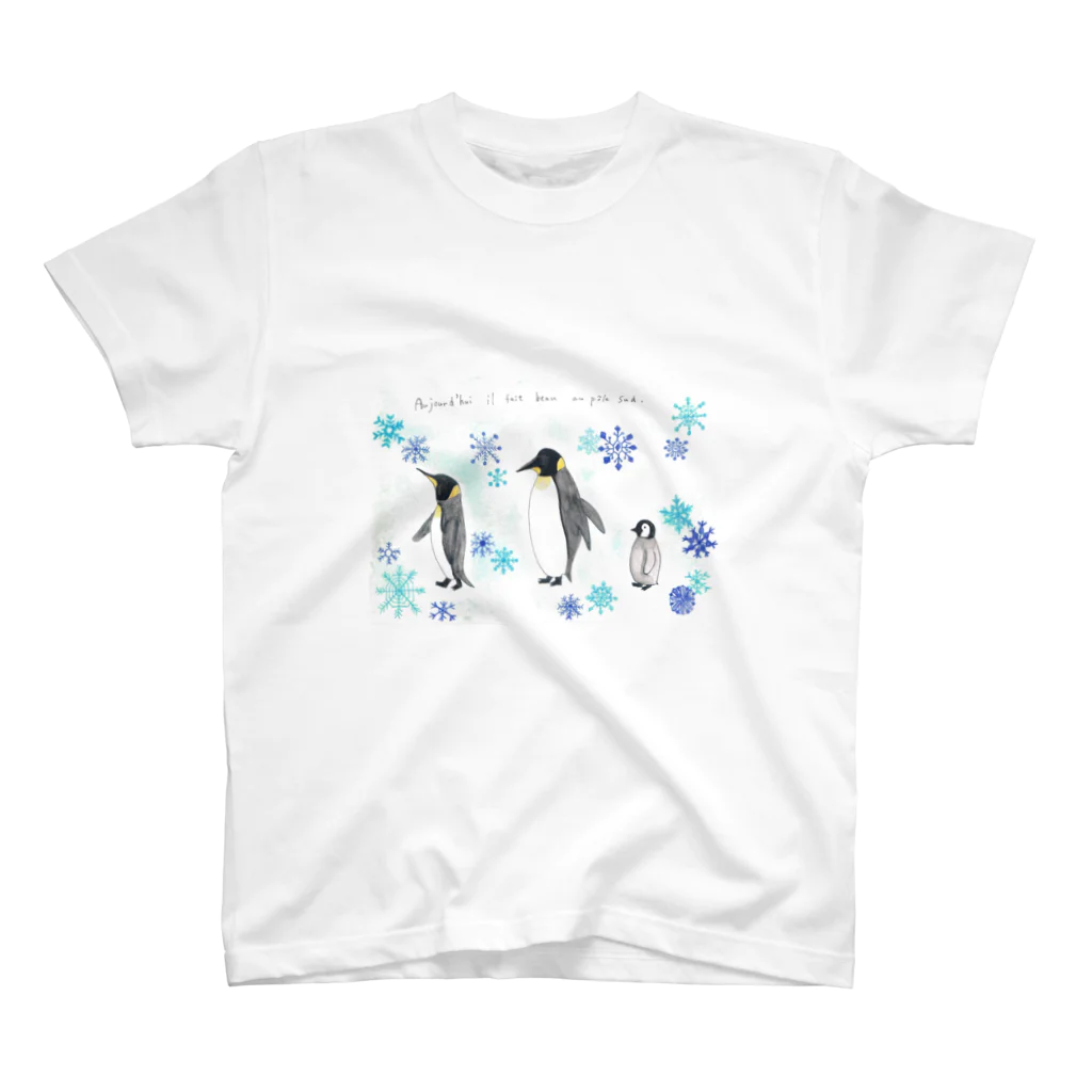 tobenai-toriのペンギン親子 スタンダードTシャツ