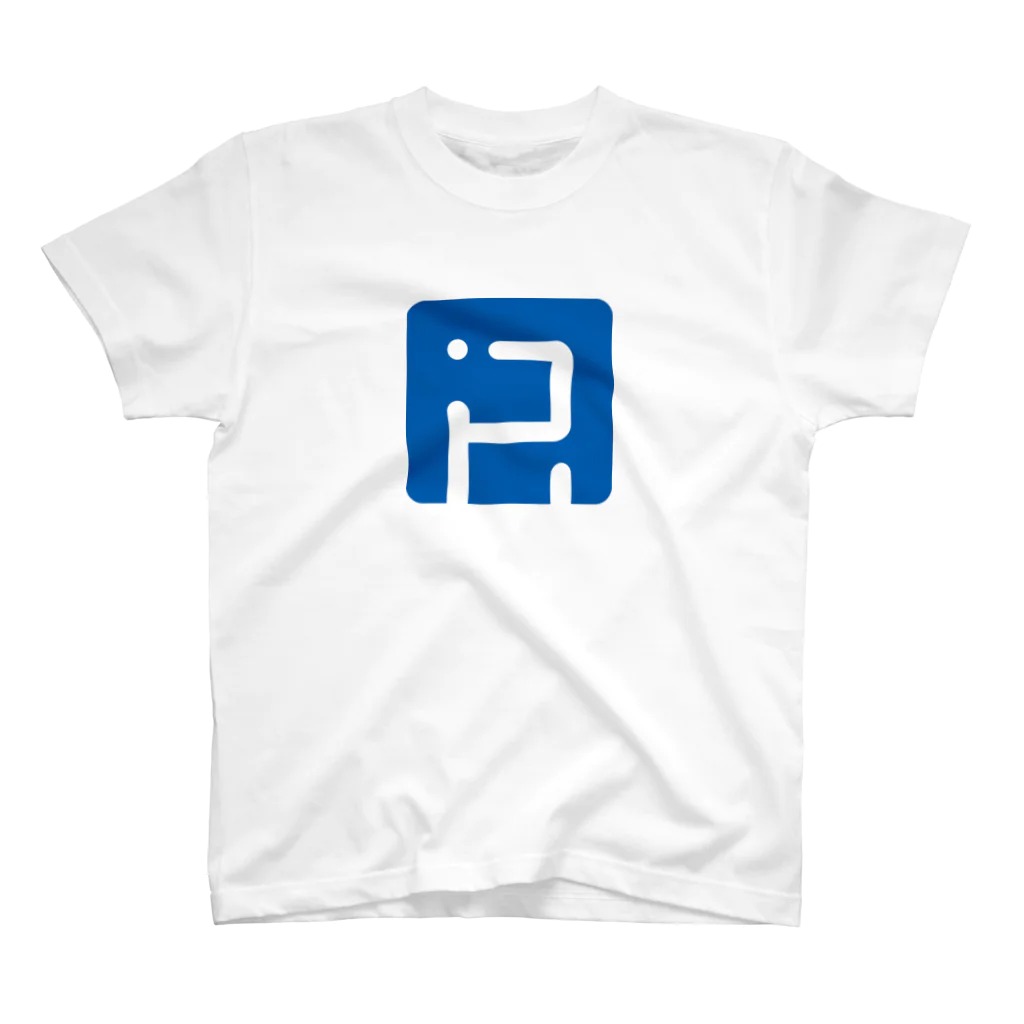 REGISTA GRAPHICSの elephanT-001 blue スタンダードTシャツ