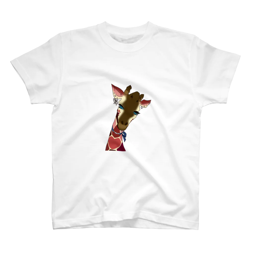 凪沙のlove giraffe Regular Fit T-Shirt