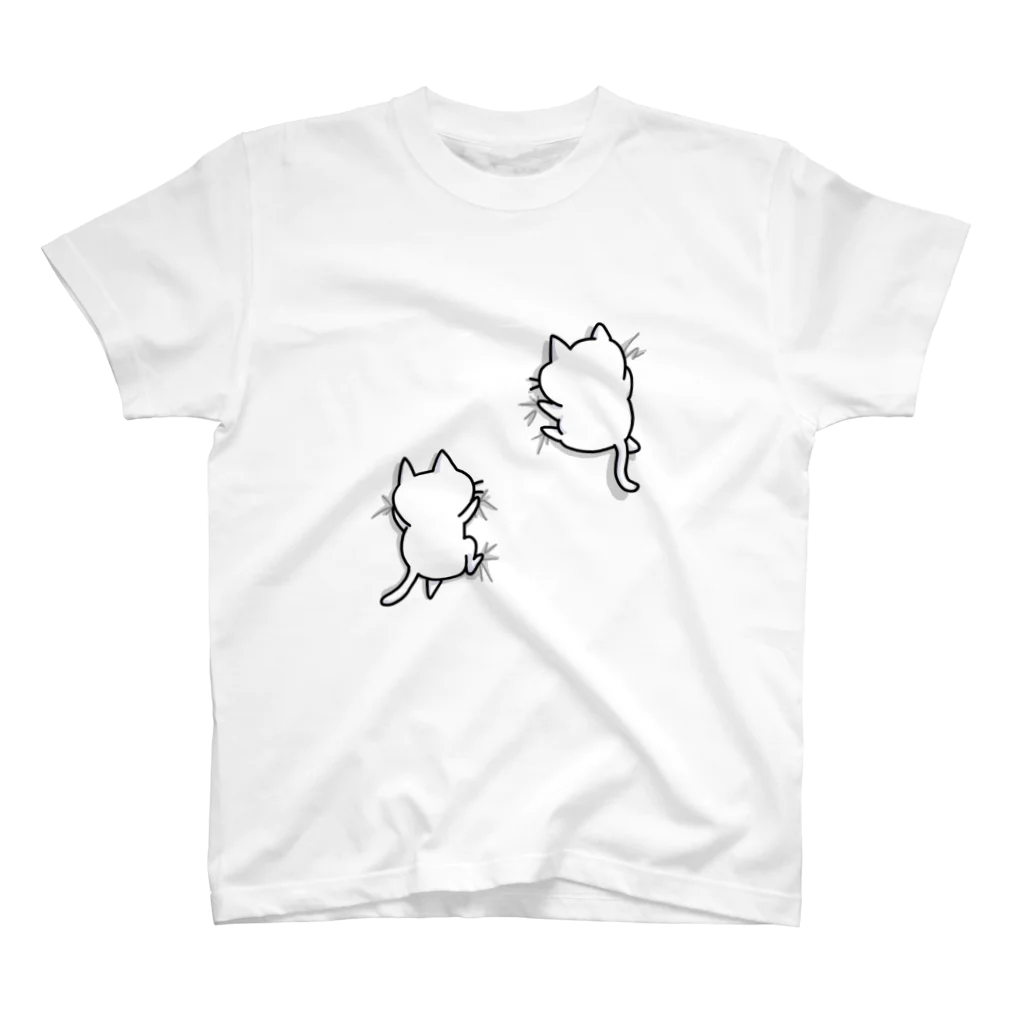 かめ吉のねこガシッ スタンダードTシャツ