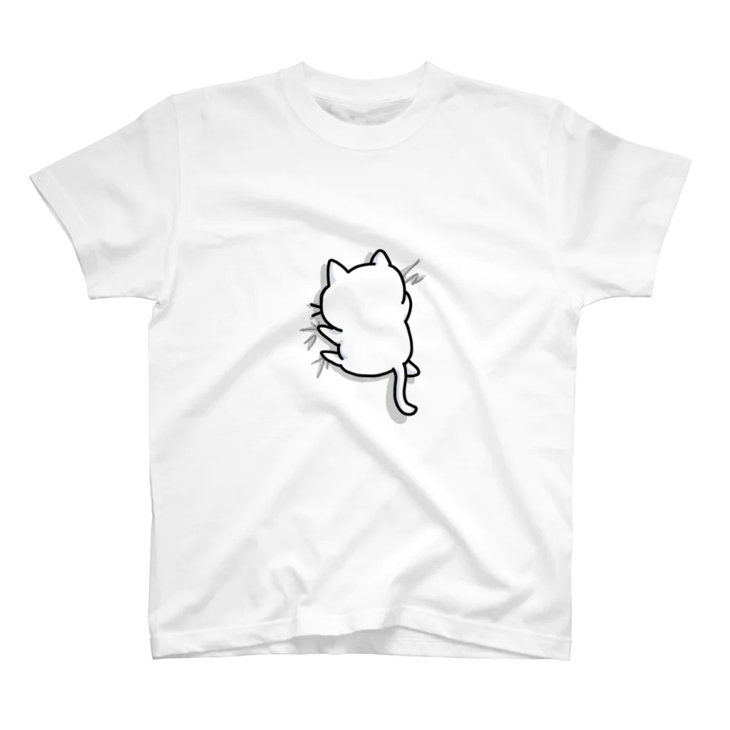 かめ吉のねこガシッ（孤独） Regular Fit T-Shirt