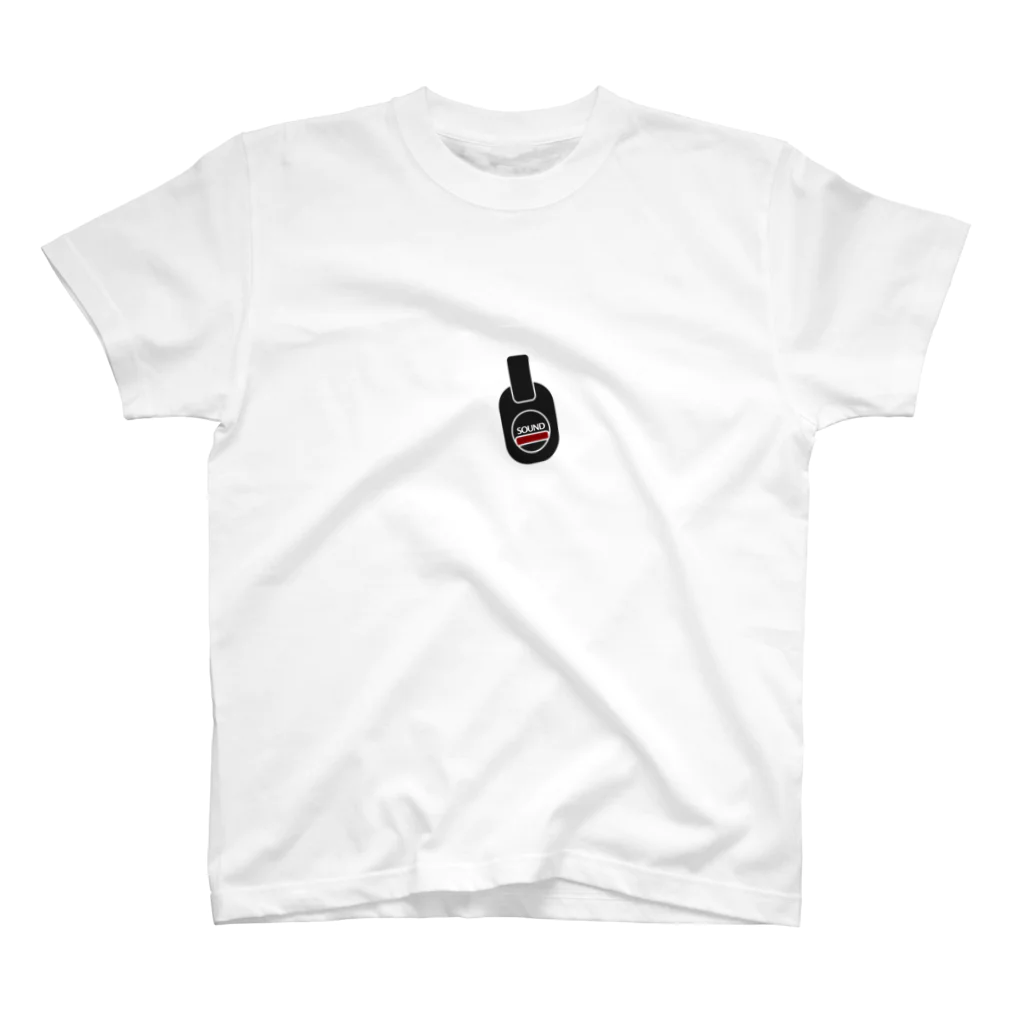 sgmoshのListenSound-黒地 スタンダードTシャツ