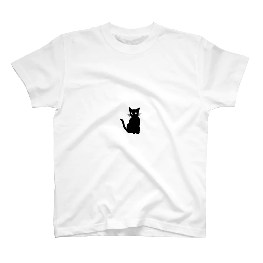 nicQの黒猫 Regular Fit T-Shirt