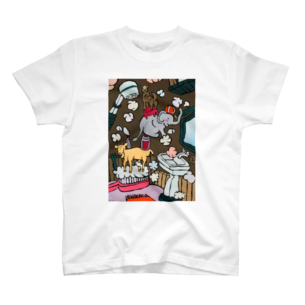 モリクマのcircus of bathroom Regular Fit T-Shirt