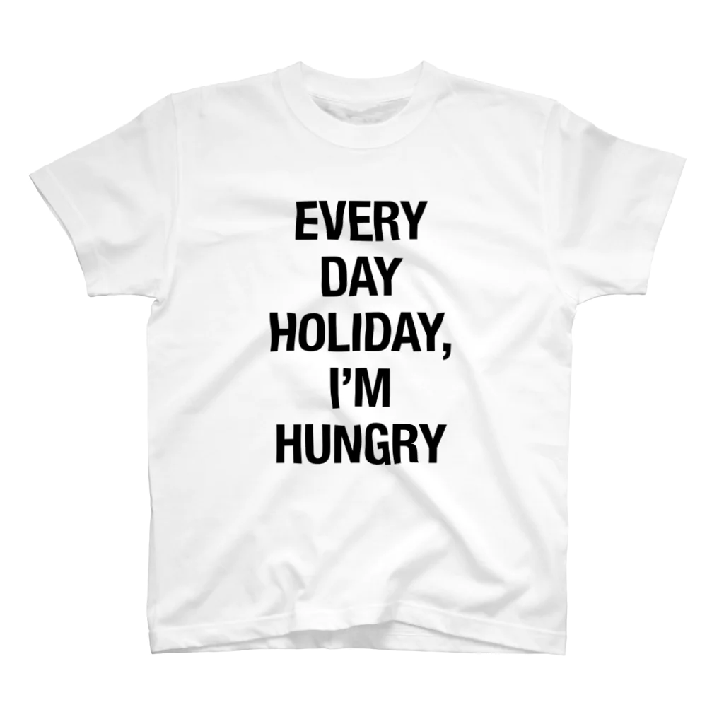 ぽんたのEVERY DAY HOLIDAY, I'M HUNGRY Regular Fit T-Shirt