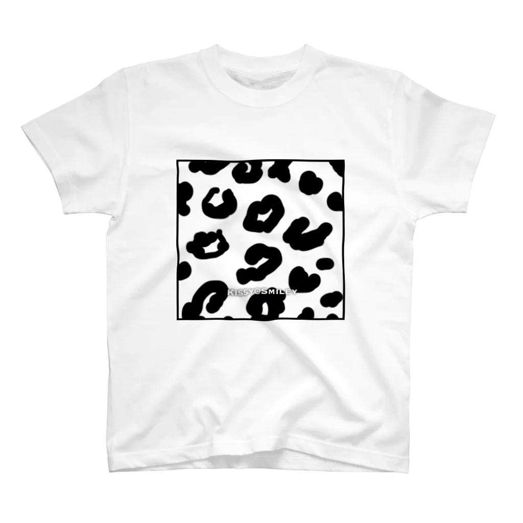 Kissy SmileyのKissy@Smiley/レオパード枠アリ スタンダードTシャツ