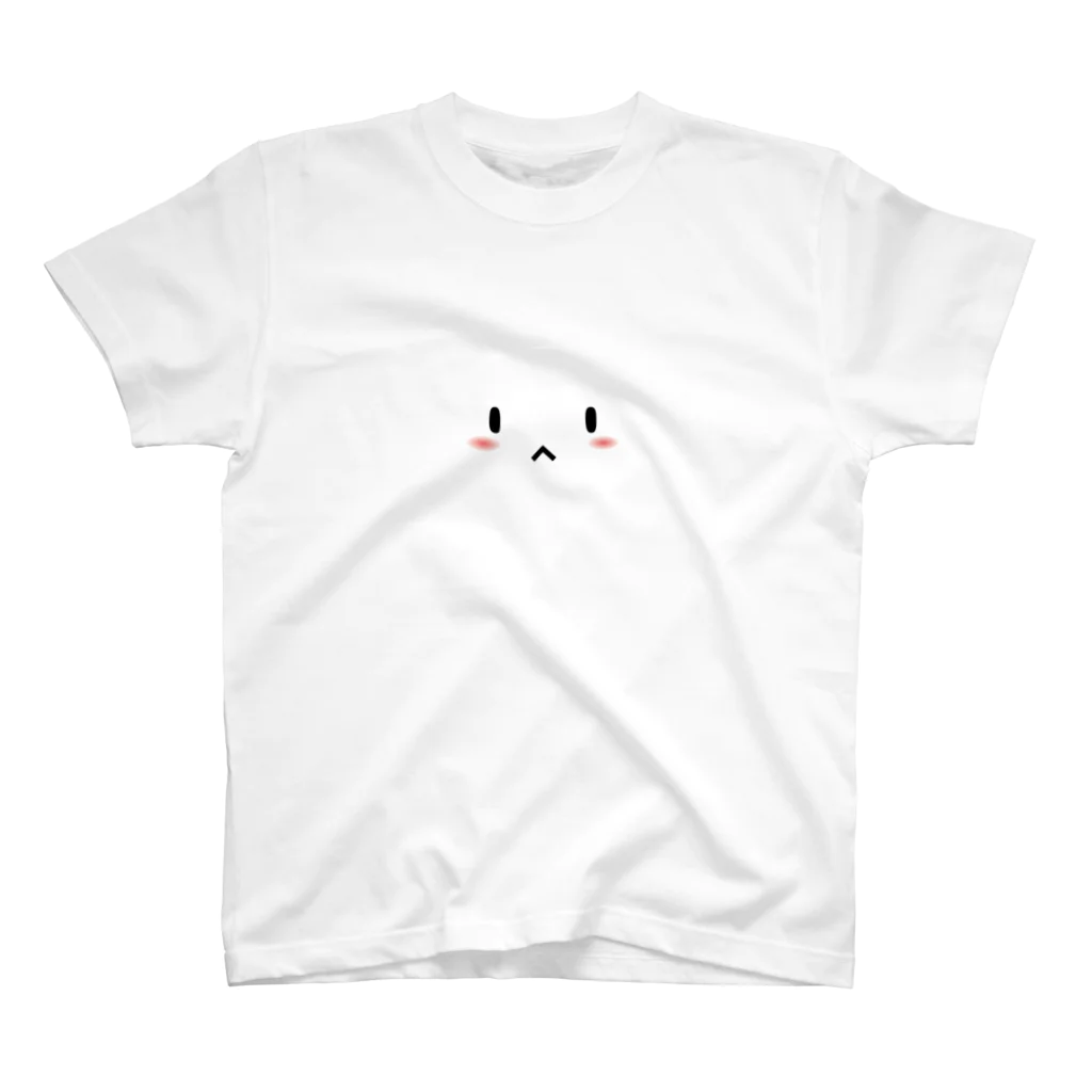 けいせんのしろねこフェイス スタンダードTシャツ