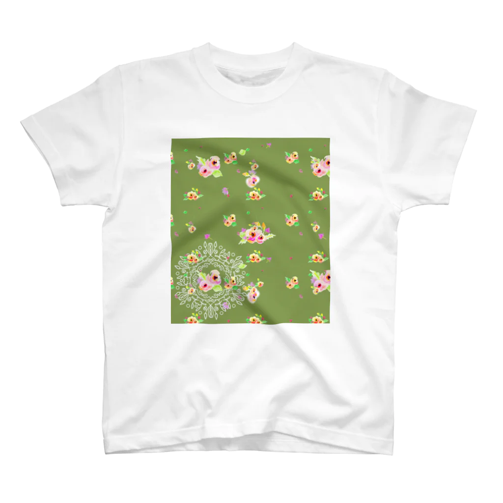 Ellieのflower ドイリー スタンダードTシャツ