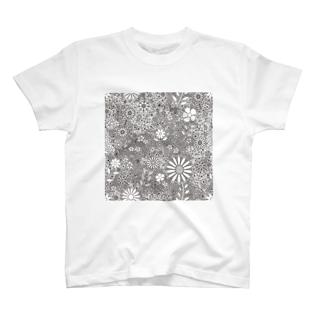 pnakの花がら スタンダードTシャツ