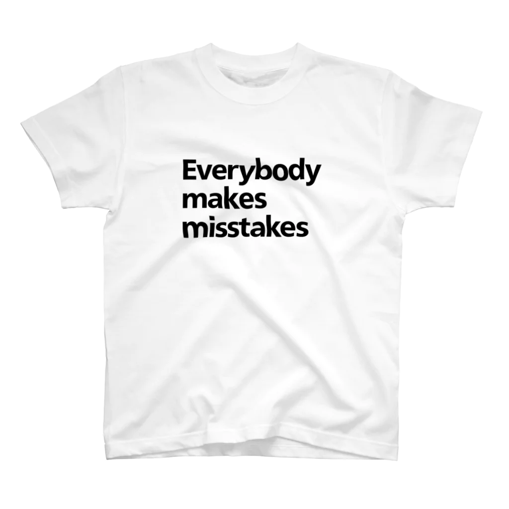 nagueyariのEverybody makes misstakes Regular Fit T-Shirt