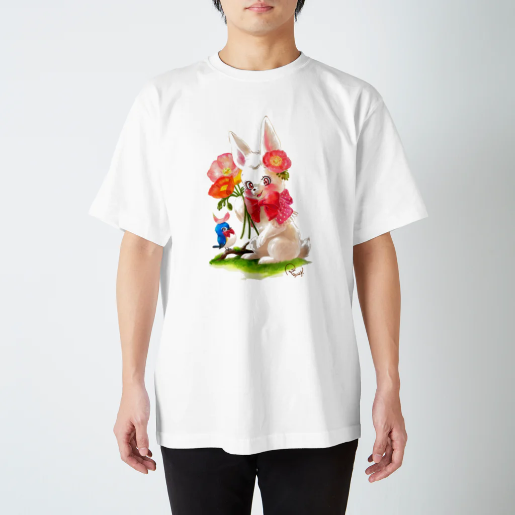 ロザビーのロザビーちゃんとルリビーくん Regular Fit T-Shirt