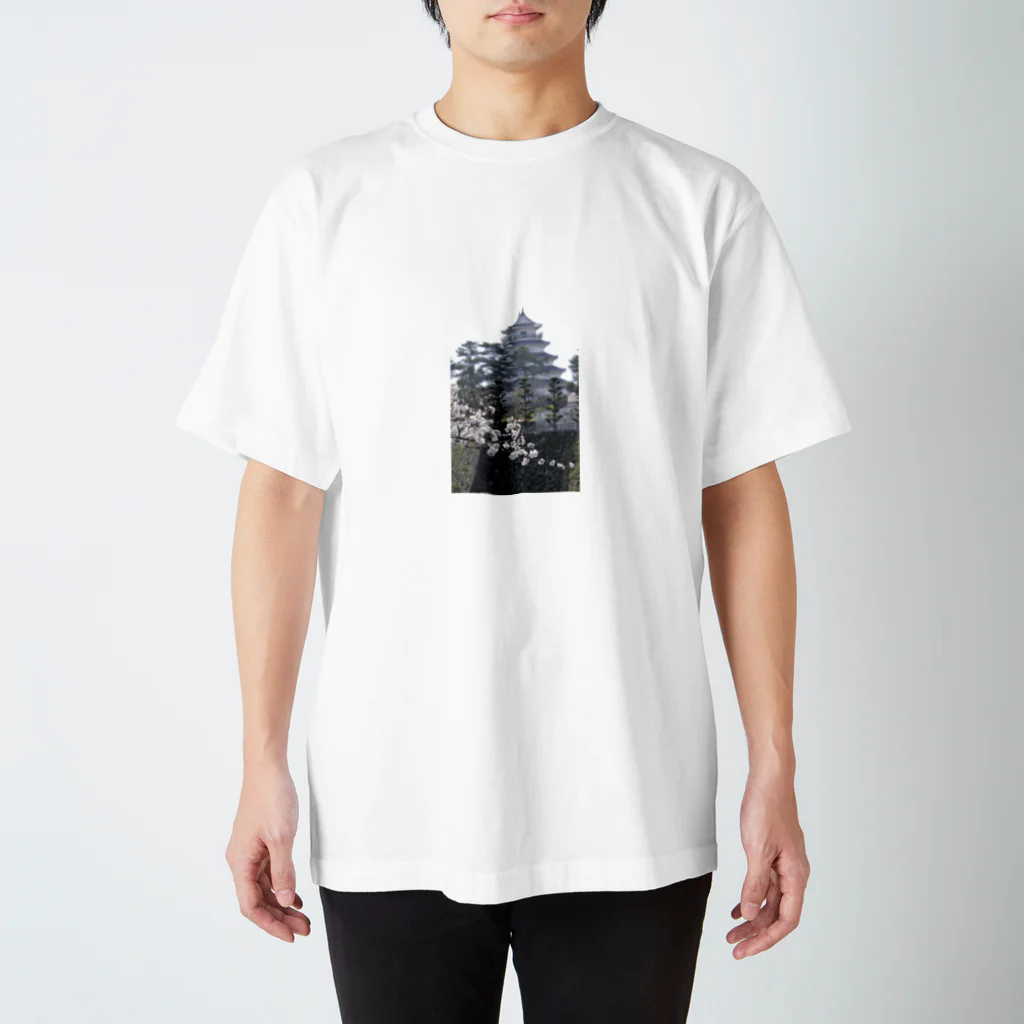 kitaharadesignの島原城と桜 スタンダードTシャツ