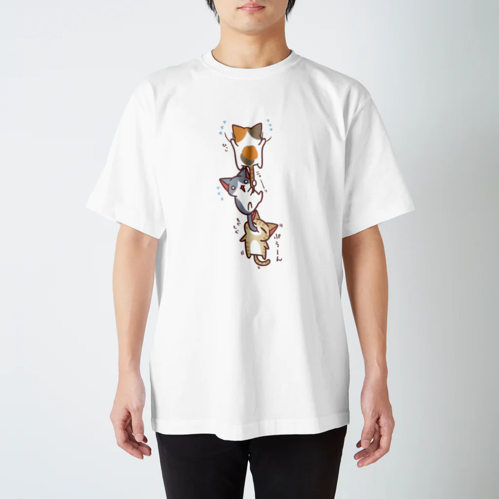 ねこぽん本舗のねこぷらーん スタンダードTシャツ