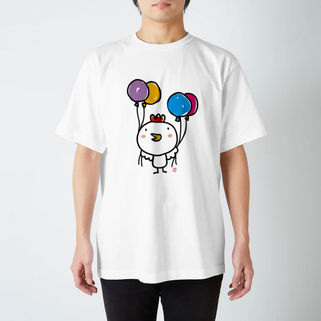 さややん。のお店のにわとりひよさん スタンダードTシャツ