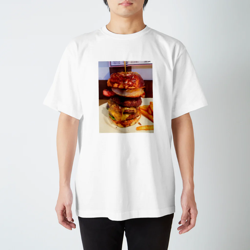 すぎうらまさみのハンバーガー3段 スタンダードTシャツ