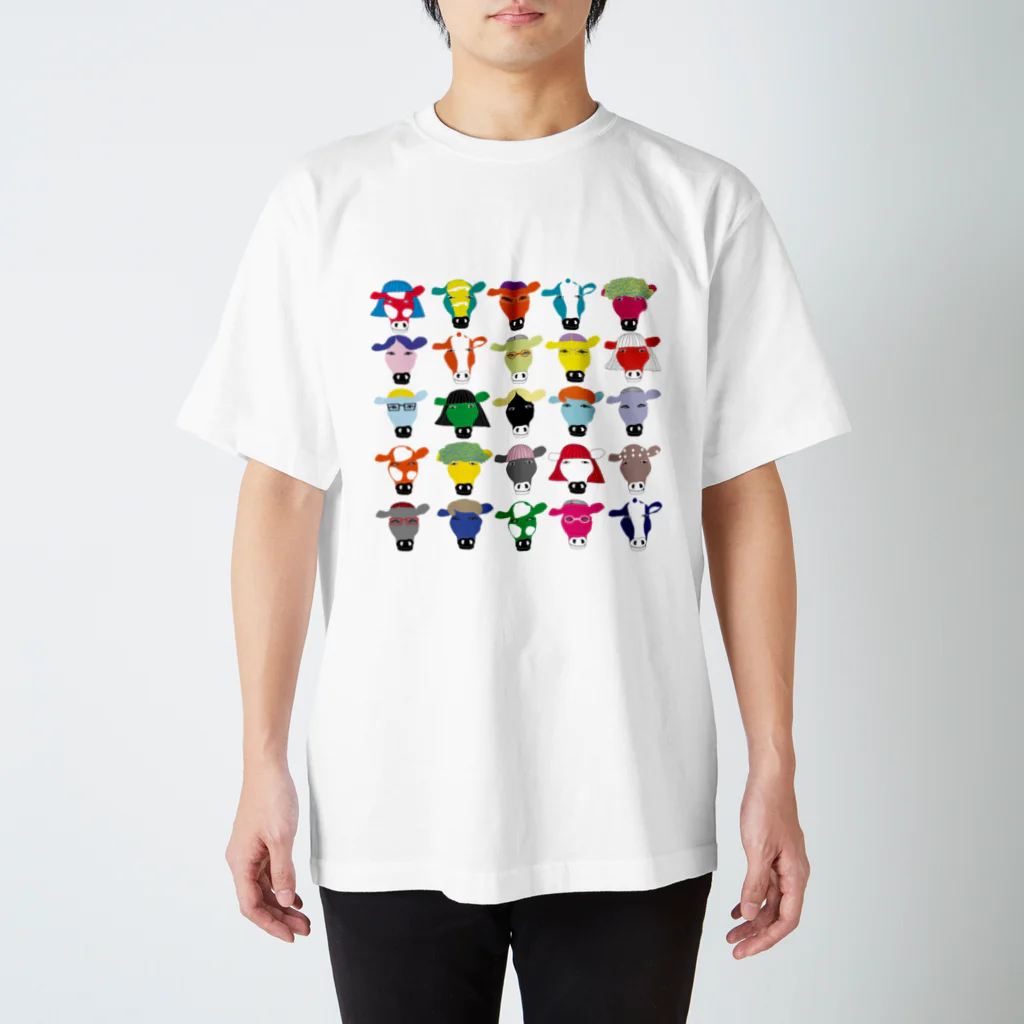 cosajisalutのいろいろのうし スタンダードTシャツ