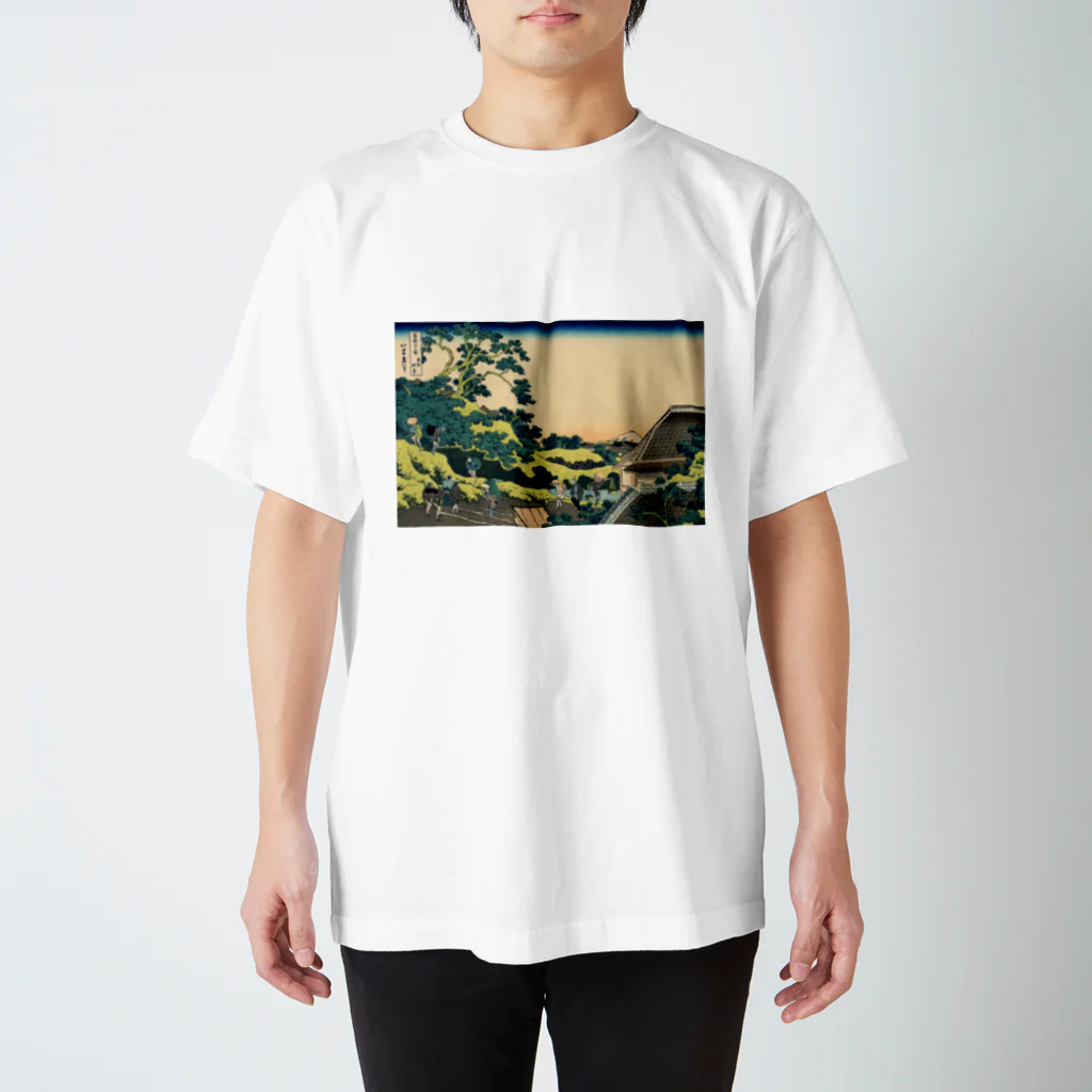 浮世絵 ｜ うきよえ屋の東都駿臺／葛飾北斎 スタンダードTシャツ