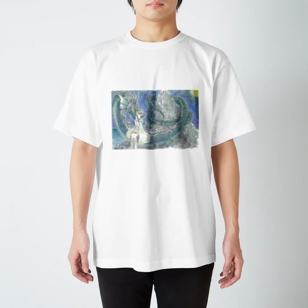 つばめの竜と少女 Regular Fit T-Shirt