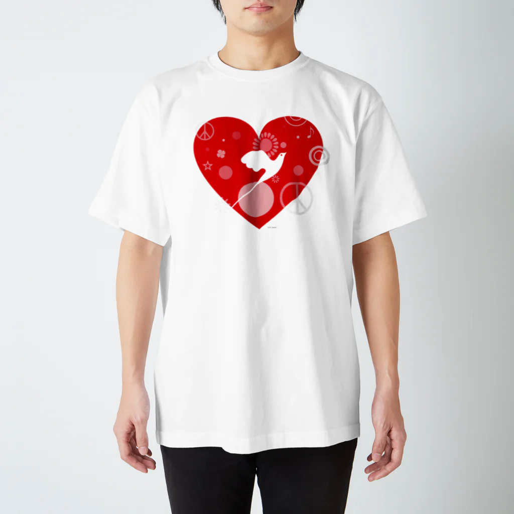 フジワラトシカズのBig LOVE スタンダードTシャツ