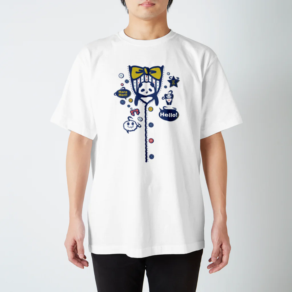 Cɐkeccooのぽけっと★ぱんだ-今度は懐！？（だまし絵）Vr3 スタンダードTシャツ