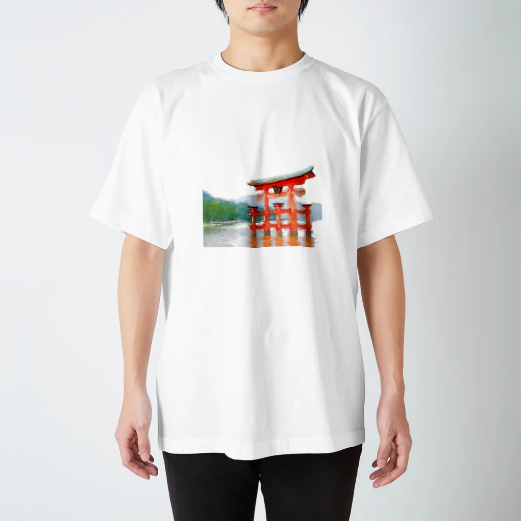 34addressの宮島鳥居グッズ Regular Fit T-Shirt