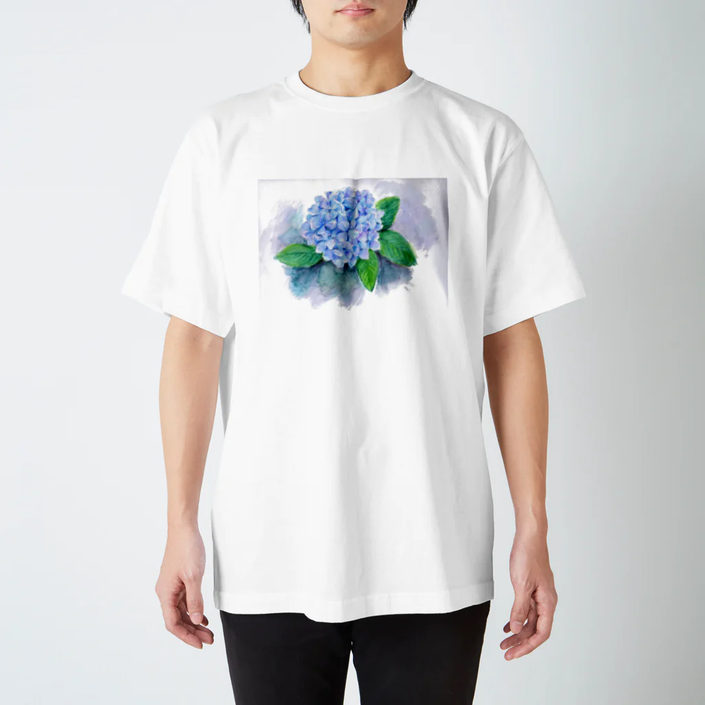 リラの紫陽花 Regular Fit T-Shirt