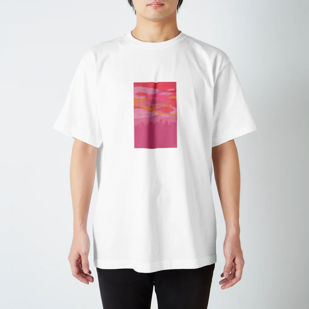 elliのサーモンピンクの街で スタンダードTシャツ