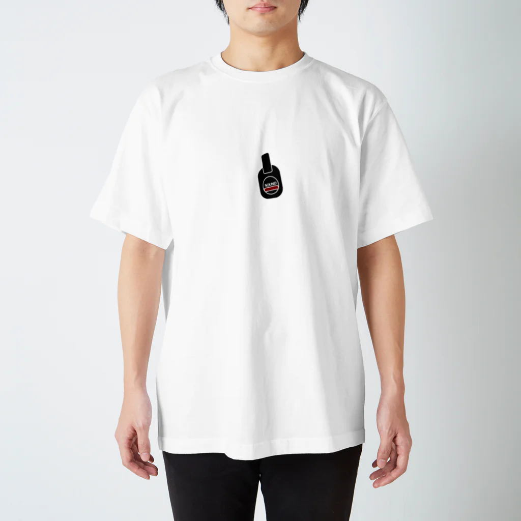 sgmoshのListenSound-黒地 スタンダードTシャツ