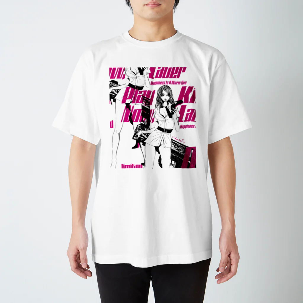 loveclonesのPNKL ガールプリント Regular Fit T-Shirt