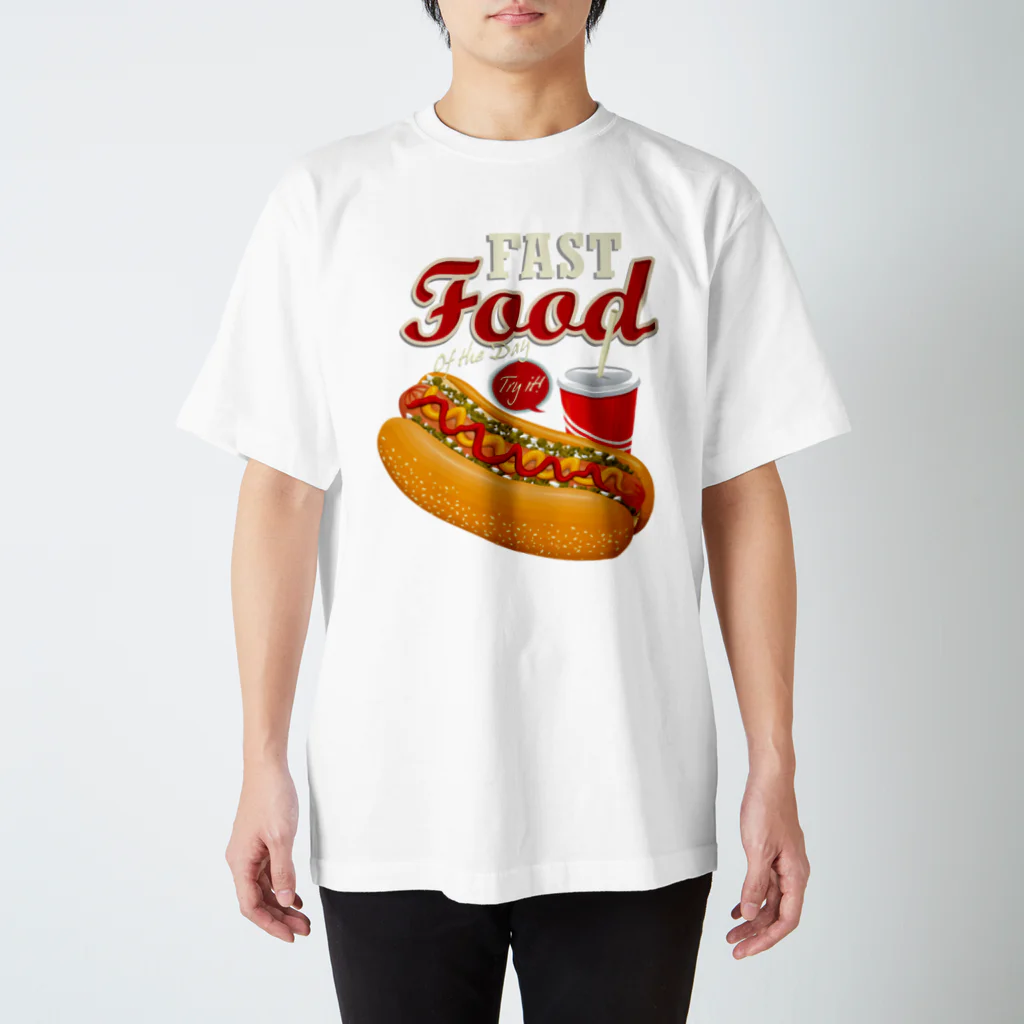 GRAPHICAのFast Food Series Hot Dog Regular Fit T-Shirt