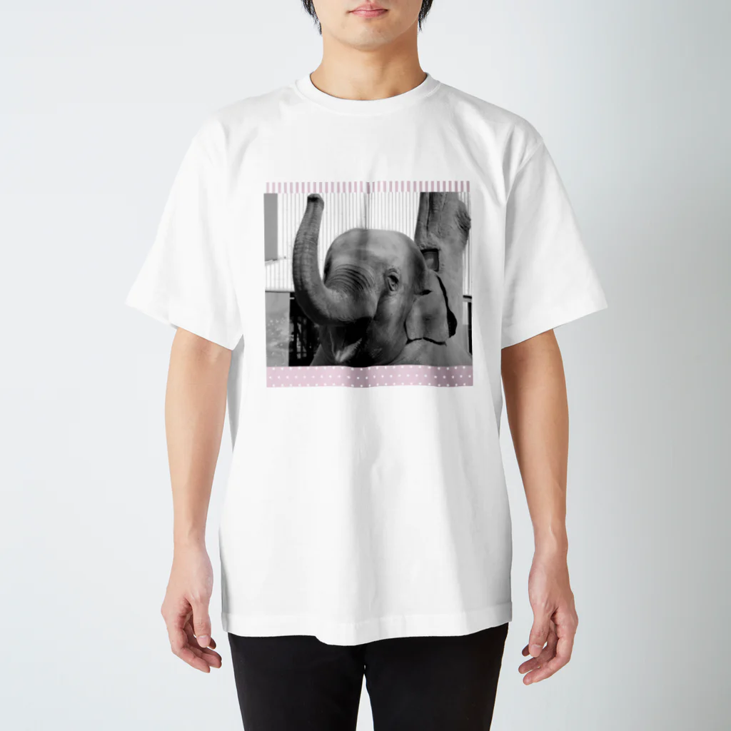 CANのsmilinｇ elephant  スタンダードTシャツ