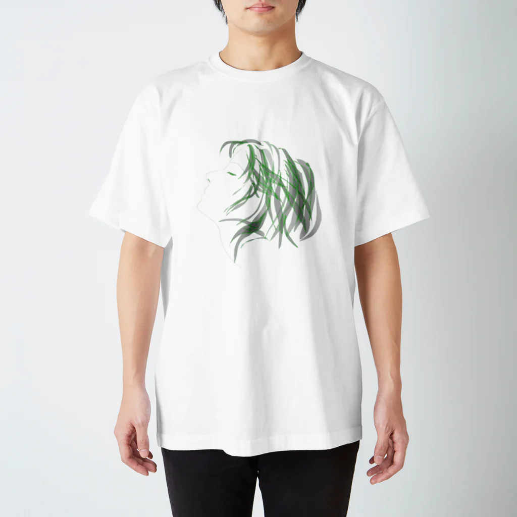 細川 慎也の女性の横顔 Regular Fit T-Shirt