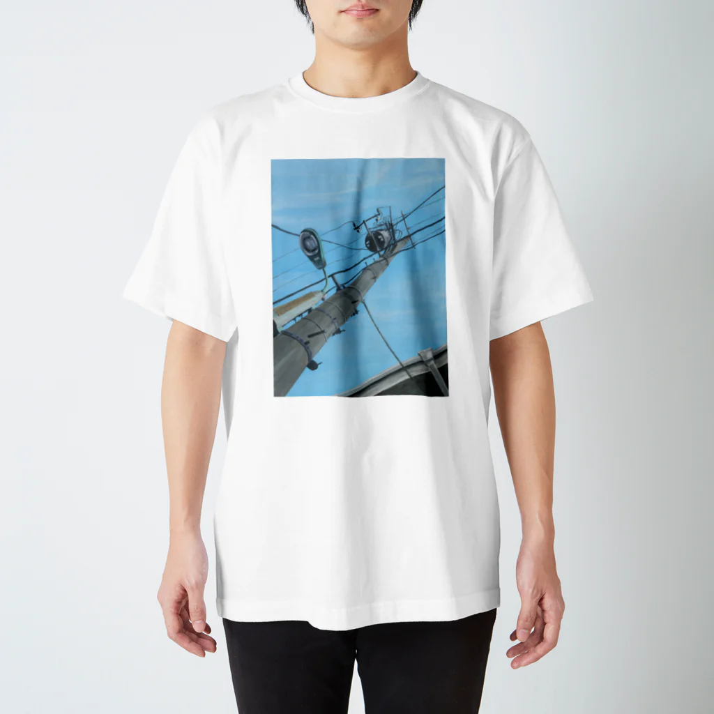 古屋智子（TomokoFuruya）の電柱 Regular Fit T-Shirt