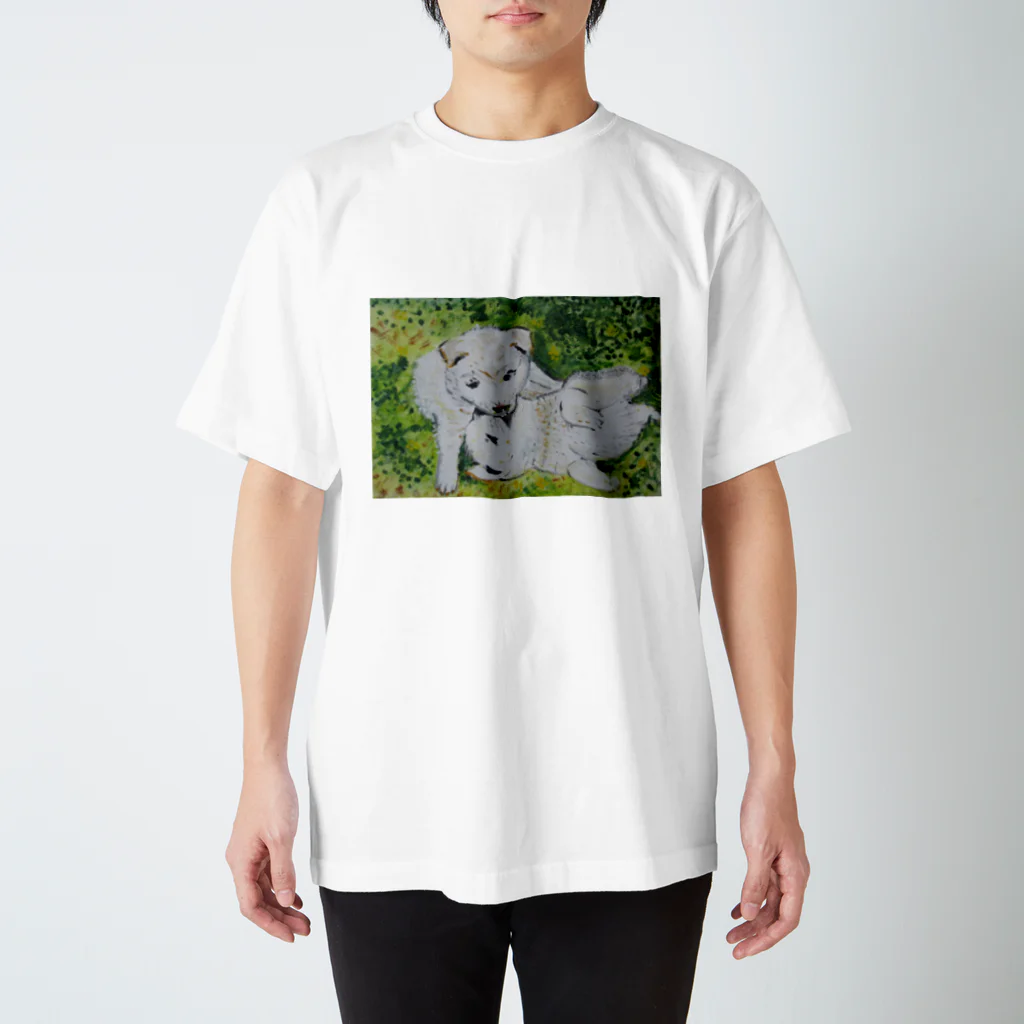 寺谷深登里の子犬の戯れ スタンダードTシャツ